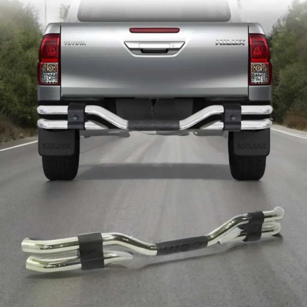 Toyota Hilux 2012-2015 Vigo Rear Bumper Bar Chrome 1