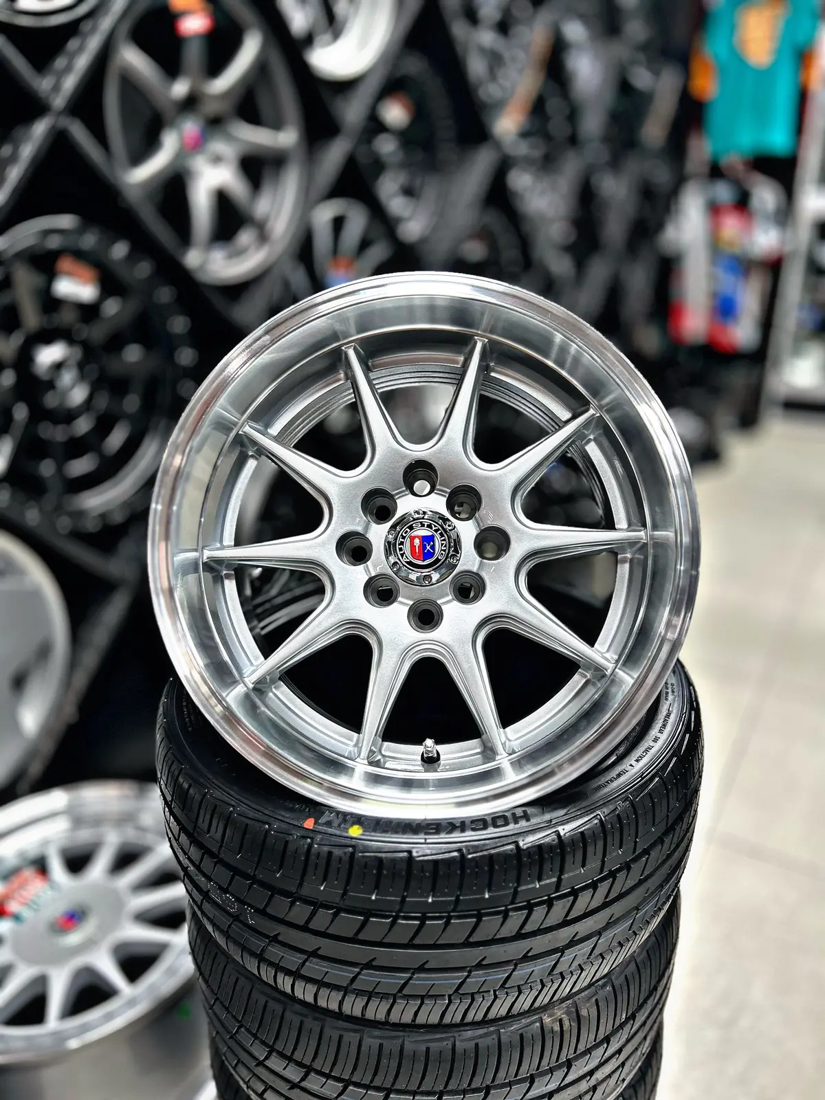15” As- 7165 4/100 4/114 Silver Wheels 1