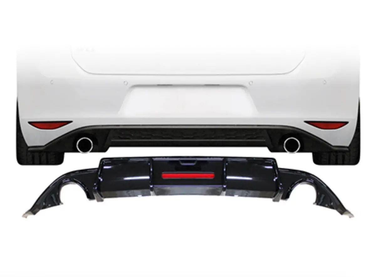 Vw Golf 7 Gti Karbel Rear Diffuser With Led Light 1