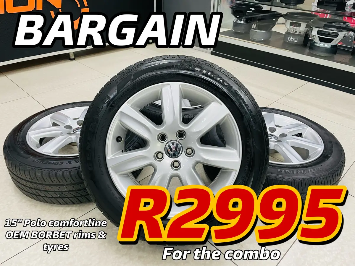 15” Polo 6R Comfortline 5/100 Pre Owned Mags & Tyres 1