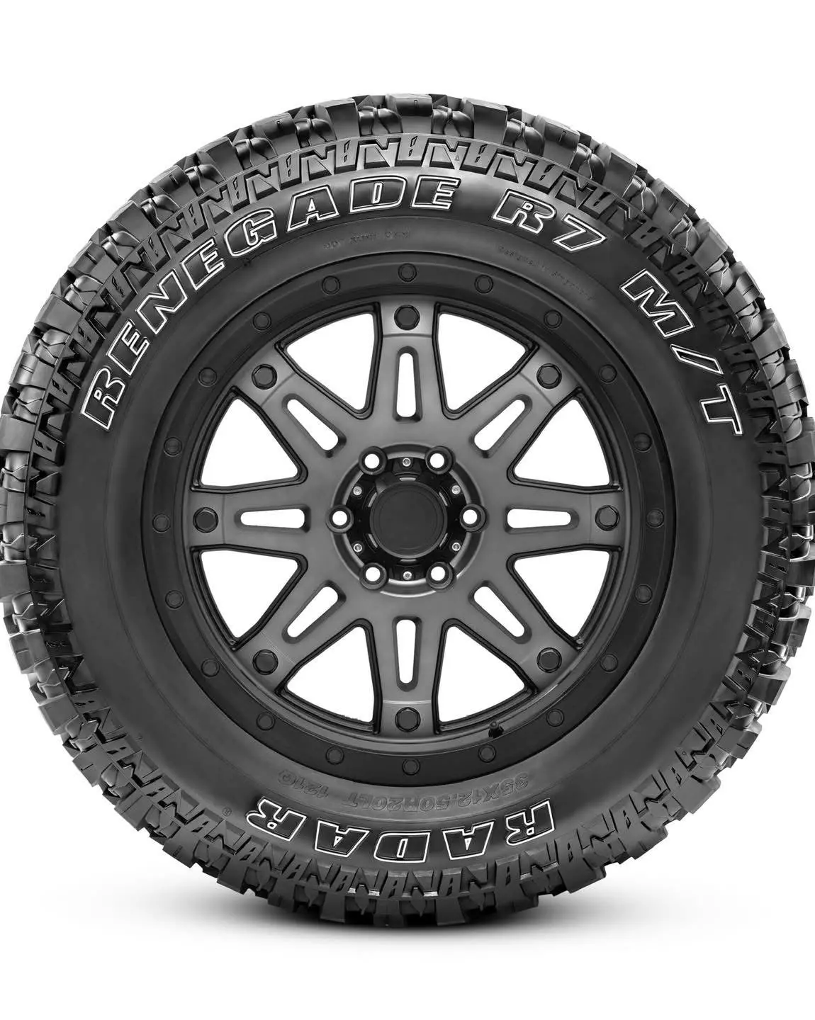 18 ” 33X12.5 Radar Renegade R7 Mud Terrain White Letter Tyres 1