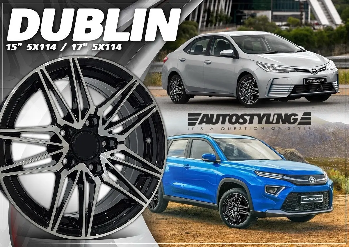 15” As- Dublin  5/114 Pcd For Toyota Quest , Urban Cruiser , Suzuki 1