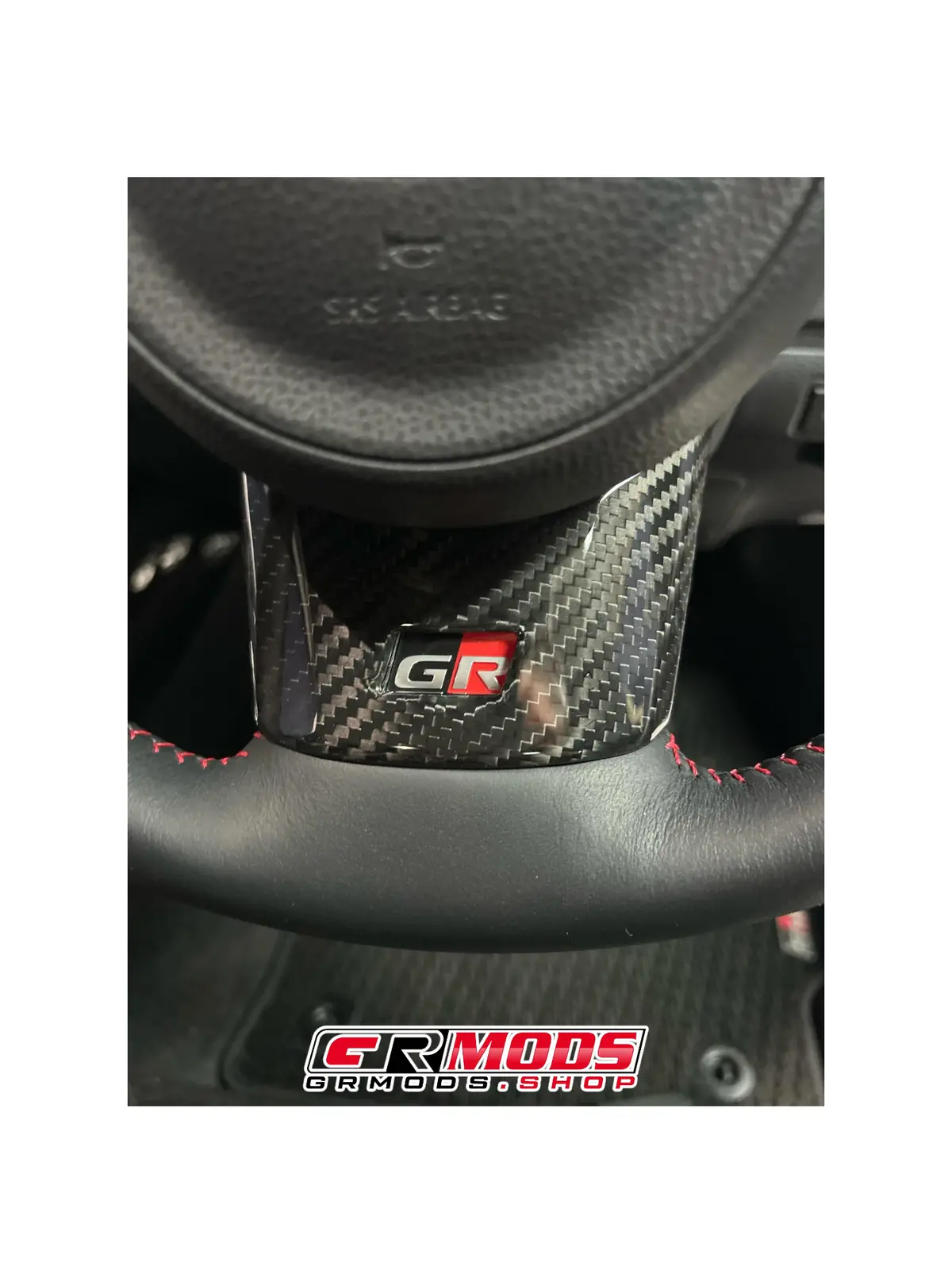 Carbon Fiber Gr Corolla Steering Wheel Trim Covers 4