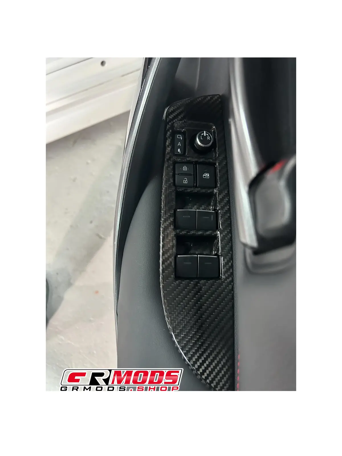 Carbon Fiber Gr Corolla Door Panel Trim/Switch Covers 1