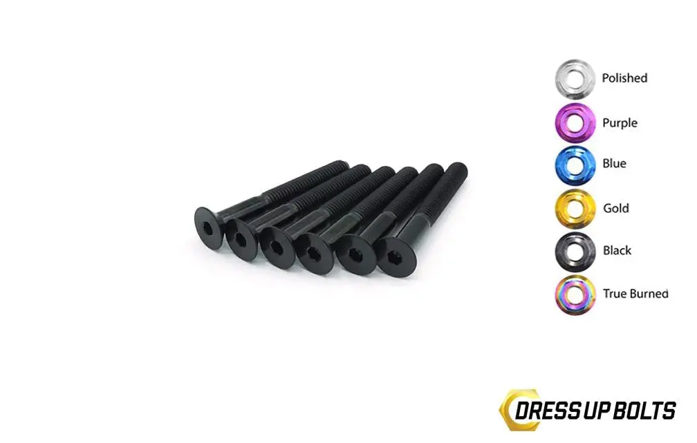 40Mm Titanium Dress Up Bolts Steering Wheel Kit 6