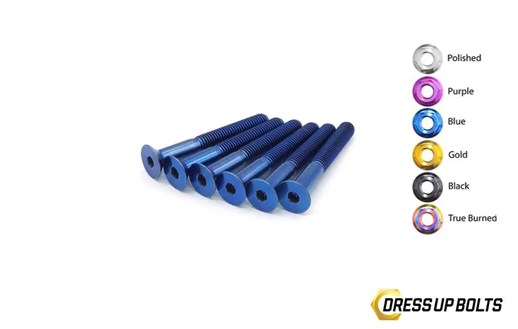 40Mm Titanium Dress Up Bolts Steering Wheel Kit 3
