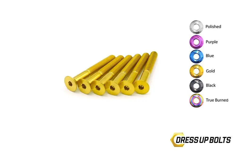 40Mm Titanium Dress Up Bolts Steering Wheel Kit 1
