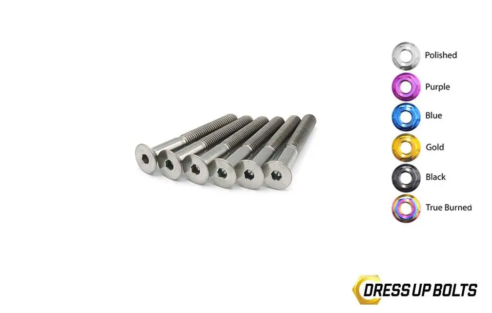40Mm Titanium Dress Up Bolts Steering Wheel Kit 5