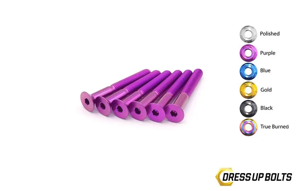 40Mm Titanium Dress Up Bolts Steering Wheel Kit 4