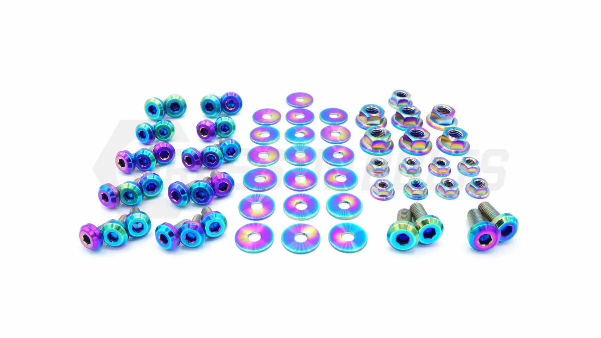 Dress Up Bolts Titanium Hardware Engine Bay Kit - Mitsubishi Evo X 3