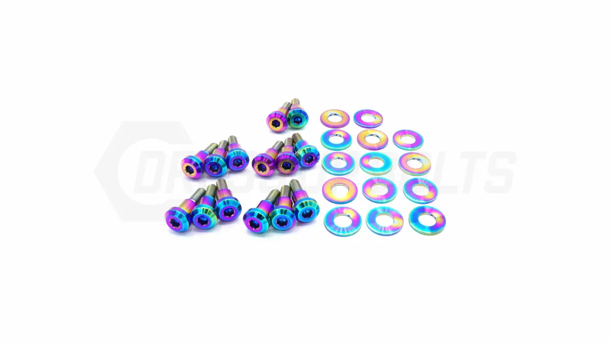 Dress Up Bolts Titanium Hardware Valve Cover Kit - 4B11t Engine 1