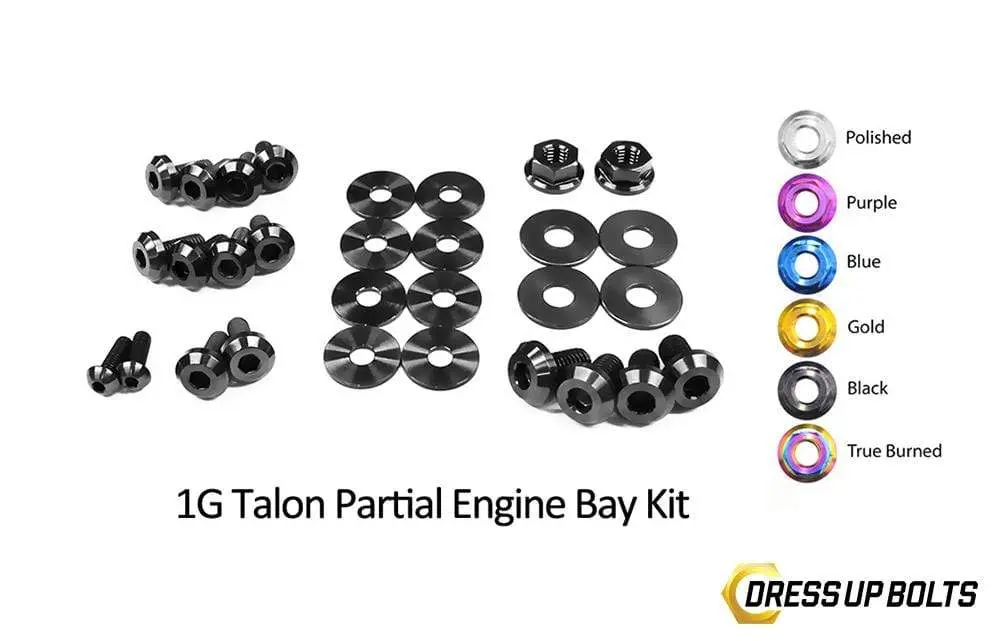 Eagle 1G Talon Dsm (1990-1994) Titanium Dress Up Bolts Partial Engine Bay Kit 6