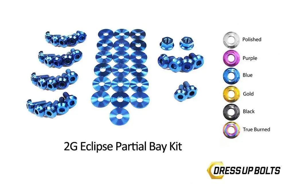 Eagle 2G Talon Dsm (1995-1999) Titanium Dress Up Bolts Partial Engine Bay Kit 1