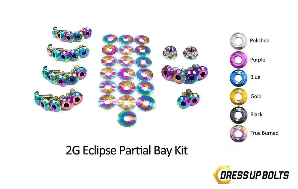 Eagle 2G Talon Dsm (1995-1999) Titanium Dress Up Bolts Partial Engine Bay Kit 3