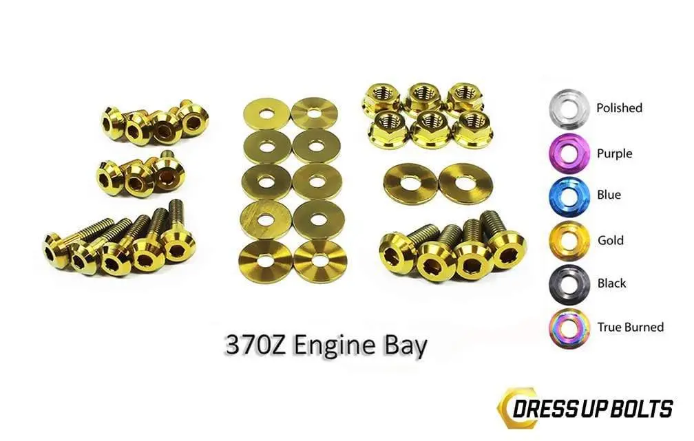 Dress Up Bolts Titanium Hardware Engine Bay Kit - Nissan 370Z (2009-2020) 1