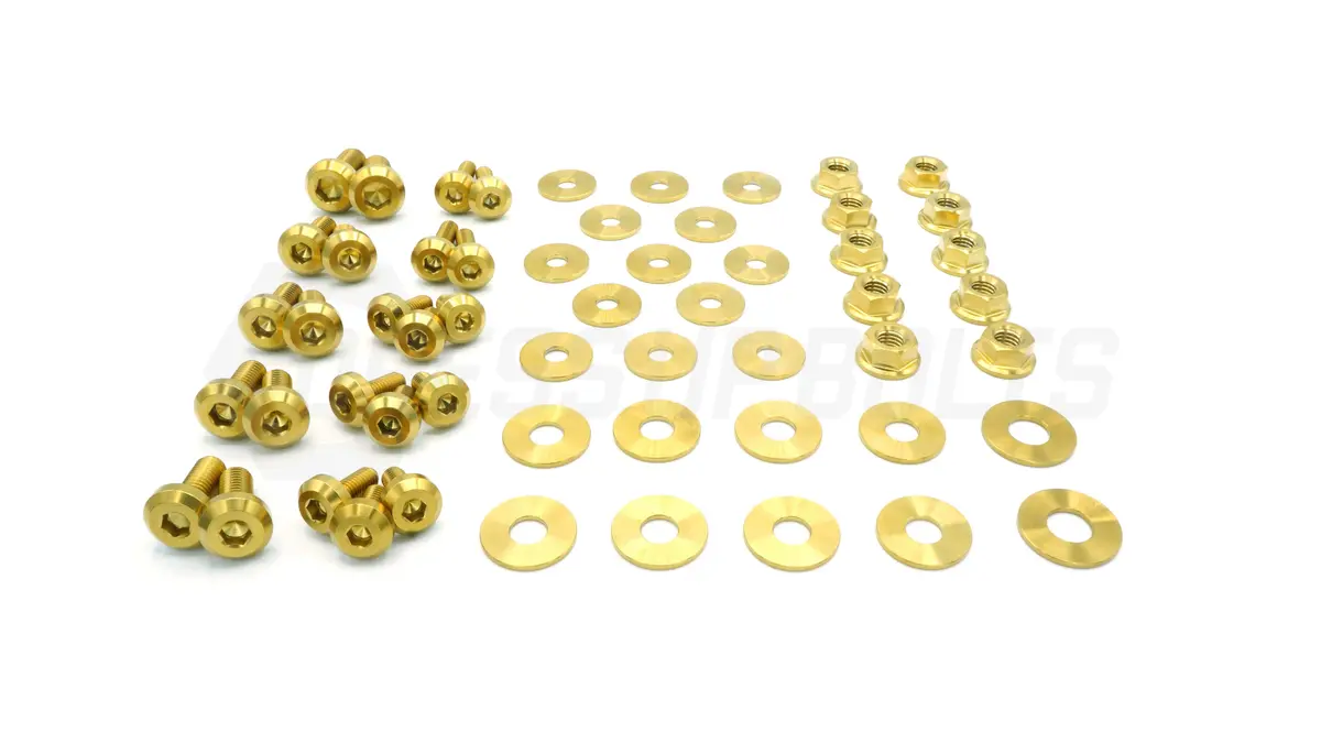 Dress Up Bolts Titanium Hardware Engine Bay Kit - Nissan R35 Gt-R (2007-2016) 3