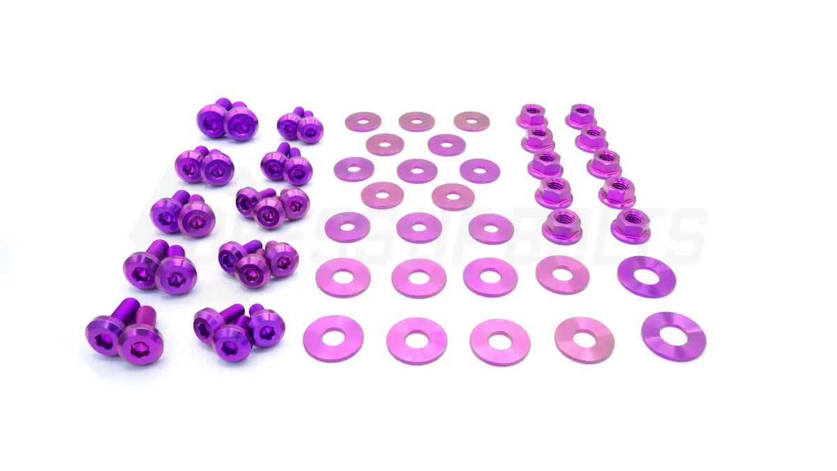 Dress Up Bolts Titanium Hardware Engine Bay Kit - Nissan R35 Gt-R (2007-2016) 5