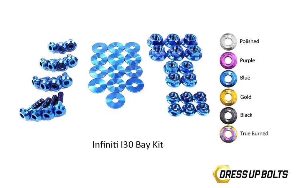 Infiniti I30 (2000-2001) Titanium Dress Up Bolts Engine Bay Kit 4