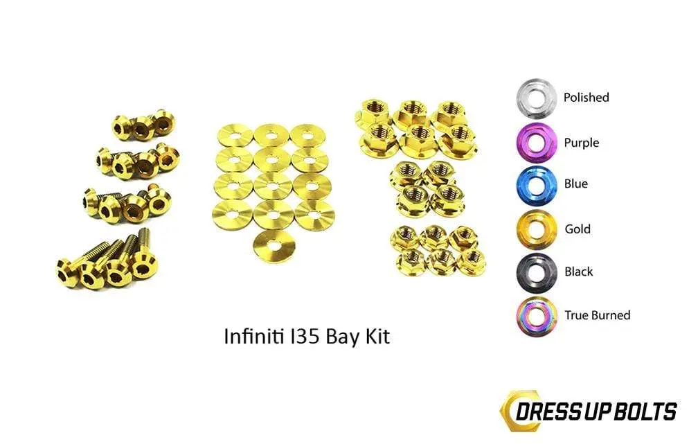 Infiniti I35 (2002-2004) Titanium Dress Up Bolts Engine Bay Kit 3