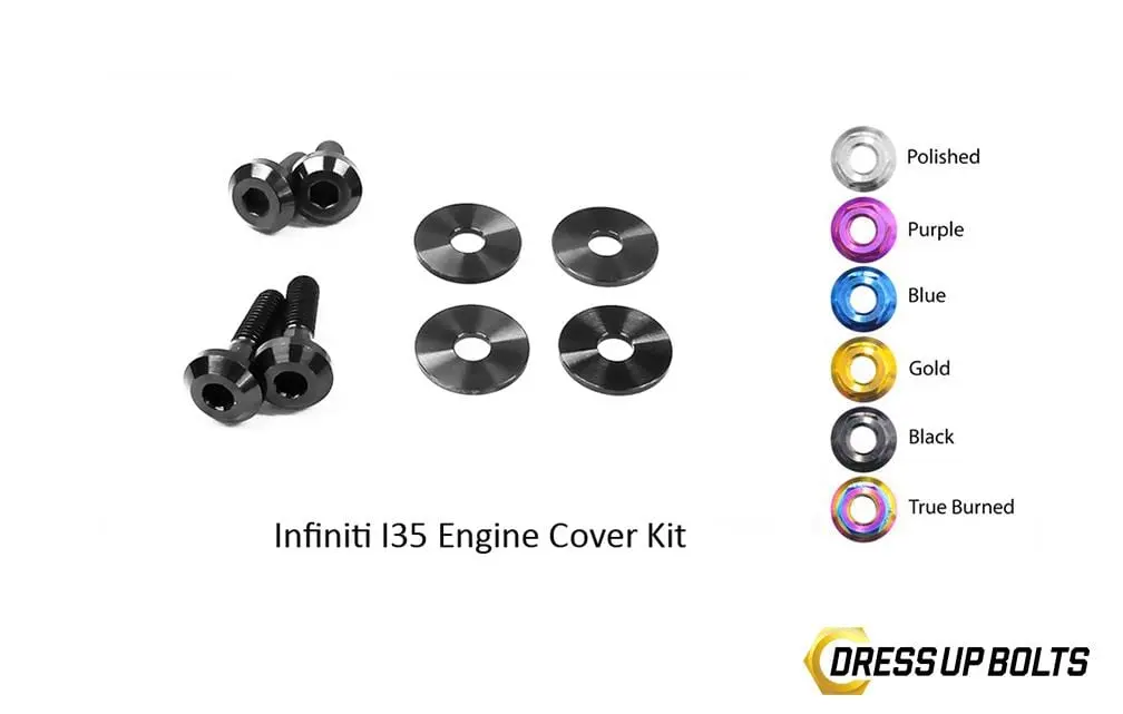 Dress Up Bolts Titanium Hardware Engine Cover Kit - Vq35de Maxima Engine 6