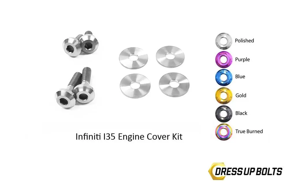 Dress Up Bolts Titanium Hardware Engine Cover Kit - Vq35de Maxima Engine 6