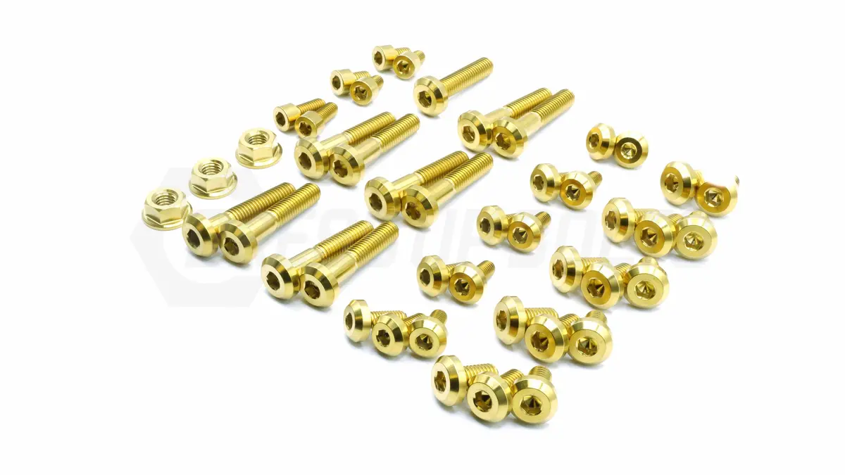 Dress Up Bolts Stage 2 Titanium Hardware Engine Kit - Vg30dett Engine 3