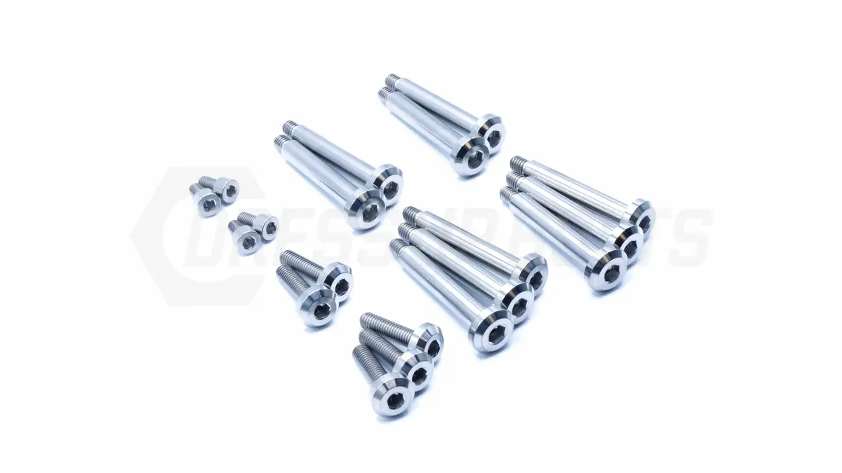 Stage 2 Titanium Dress-Up Bolts Timing Cover Kit for VG30DETT Engine
