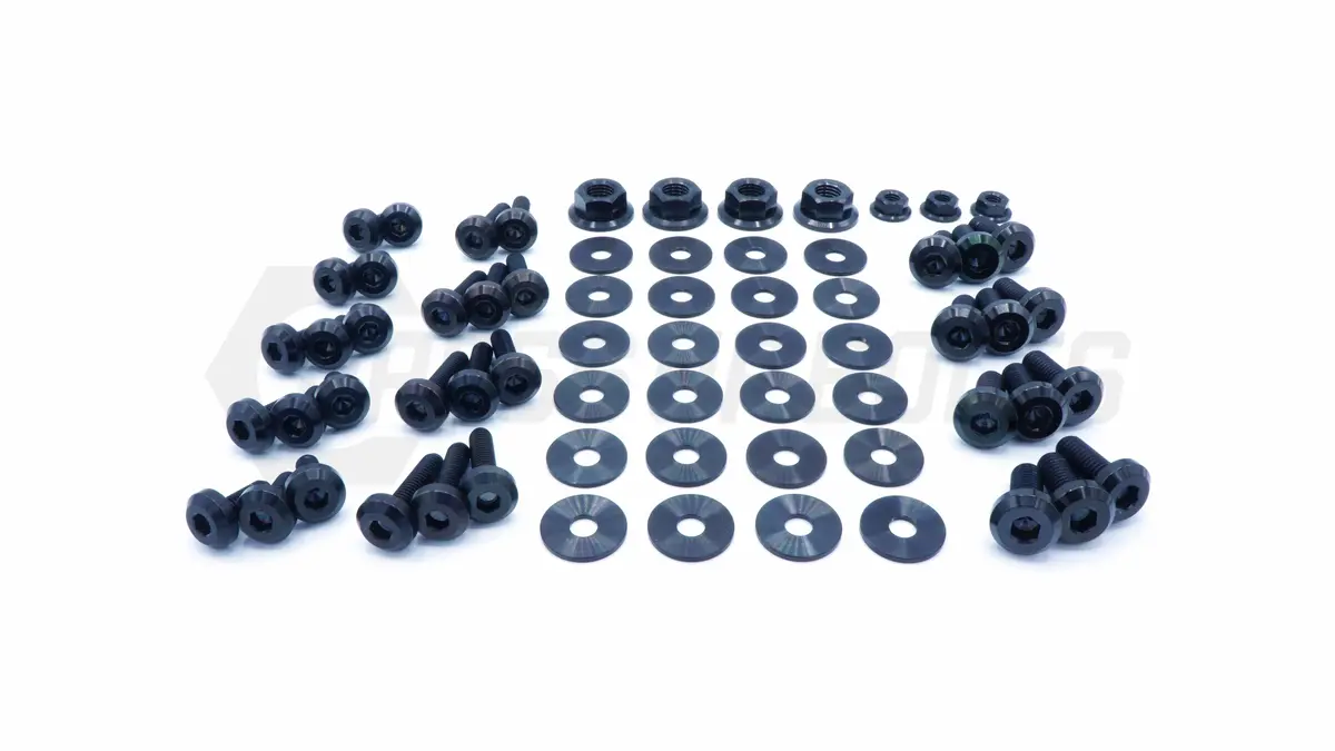Dress Up Bolts Titanium Hardware Engine Bay Kit - Nissan Skyline Gt-R (R32) 6