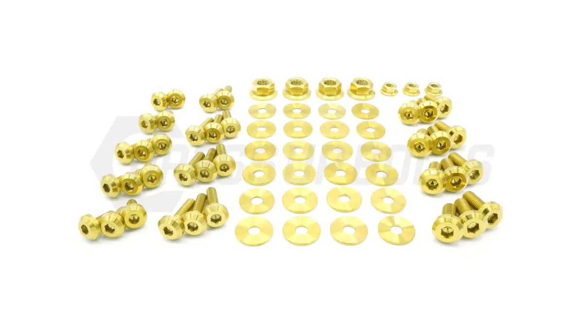 Dress Up Bolts Titanium Hardware Engine Bay Kit - Nissan Skyline Gt-R (R32) 1