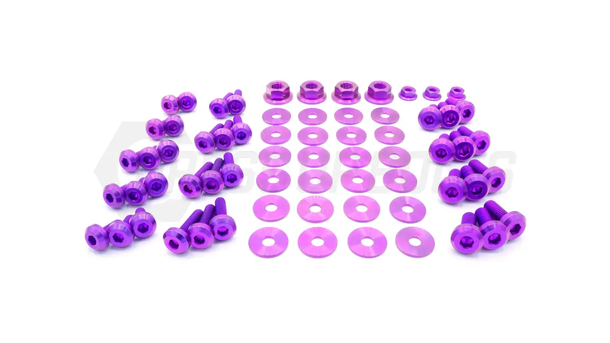 Dress Up Bolts Titanium Hardware Engine Bay Kit - Nissan Skyline Gt-R (R32) 5