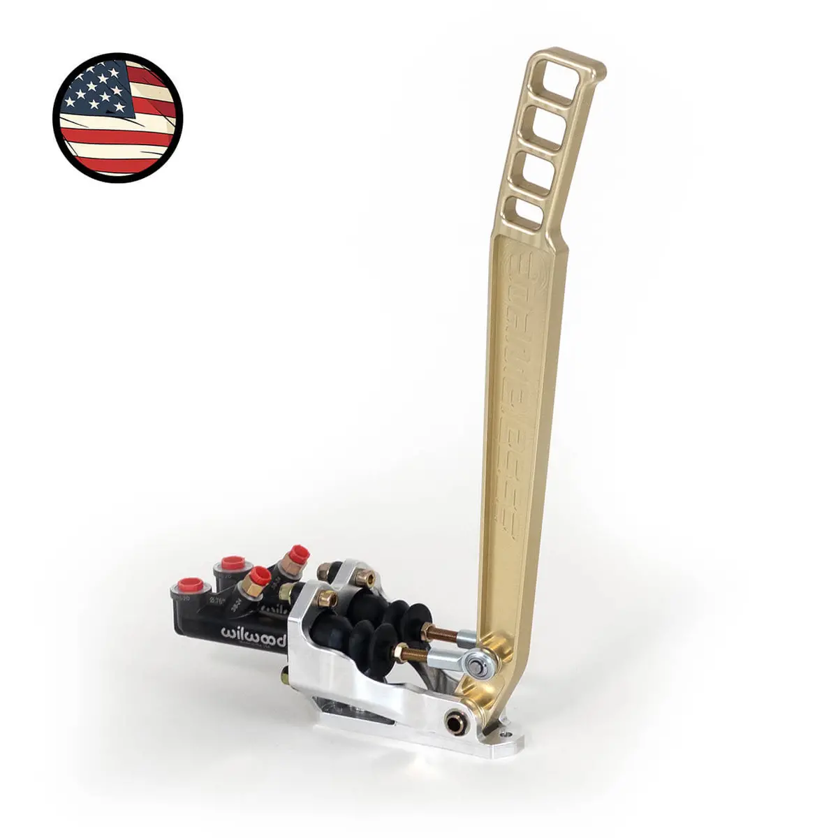 Hydraulic Handbrake - Dual Master Cylinders - Long (18") Gold Handle 1