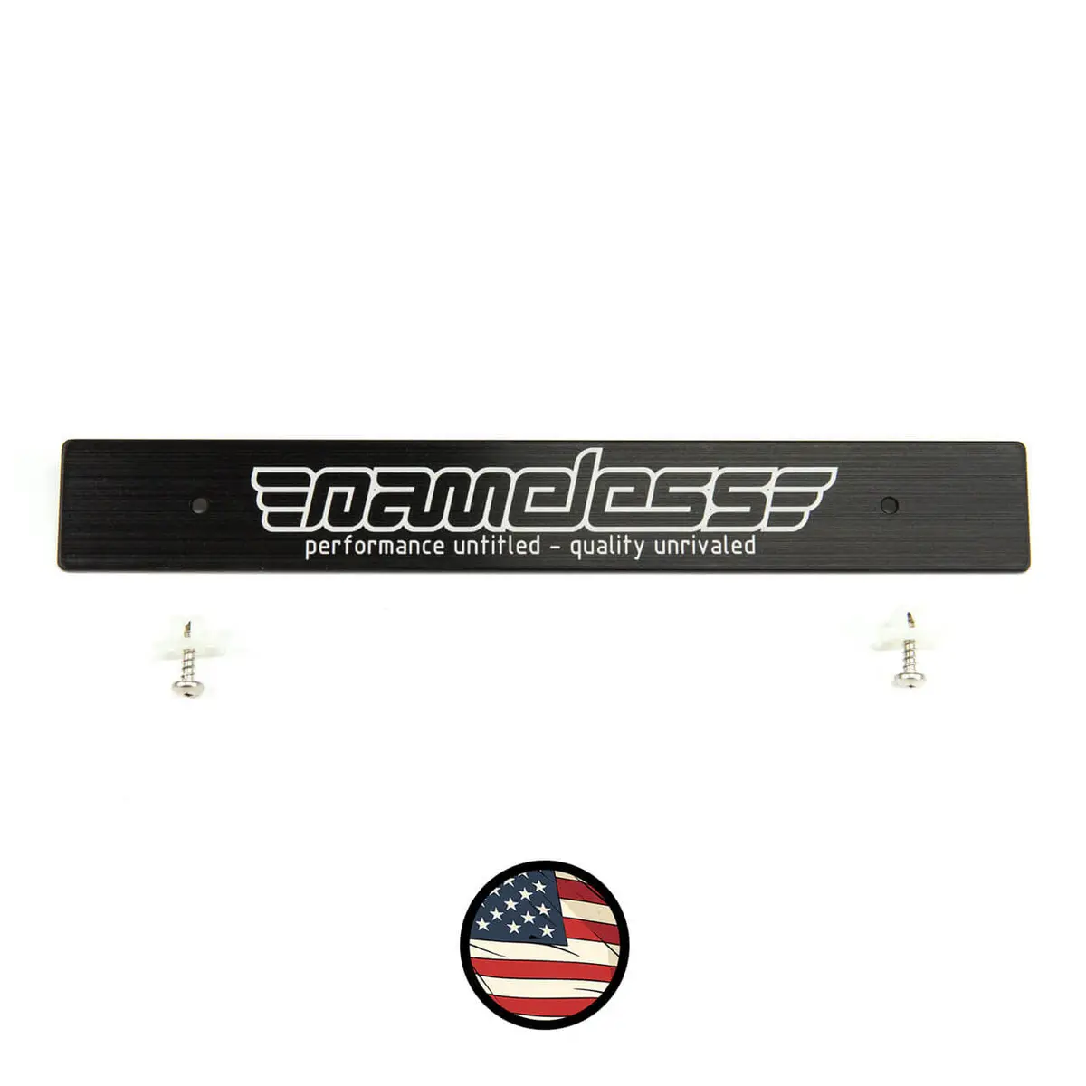 Nameless Front Plate Delete - Laser Engraved - Square Holes 1