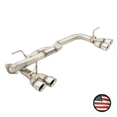 Axleback Exhaust - 2017-23 Impreza Wagon -  Muffler Delete - Quad Exit - 3" Double Wall Tips 1