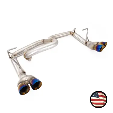 Axleback Exhaust - 2013-2017 Crosstrek - Muffler Delete - Quad Exit - 3" Double Wall Neochrome Tips 1