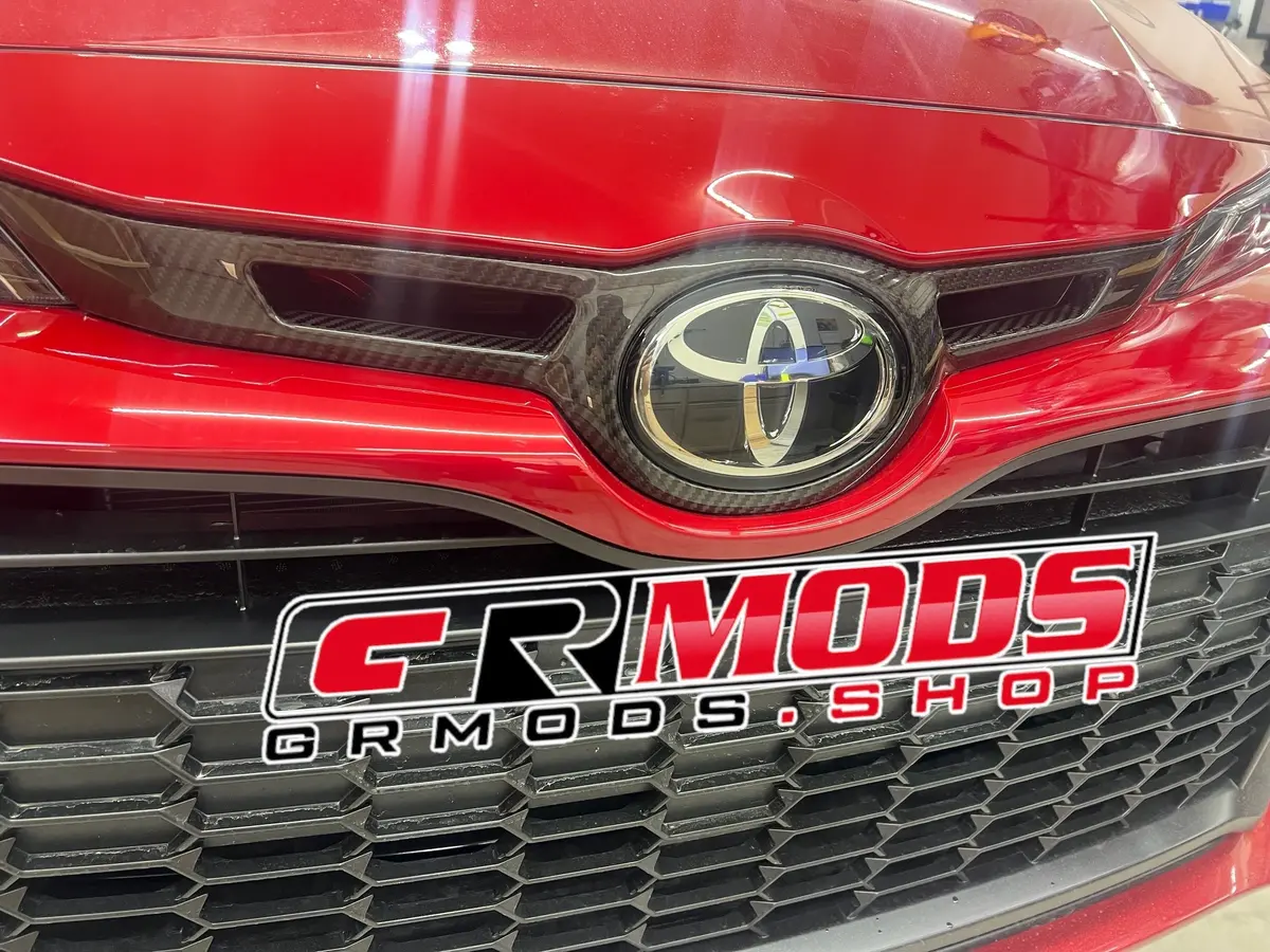 Grmods Carbon Fiber Front Badge Trim 2