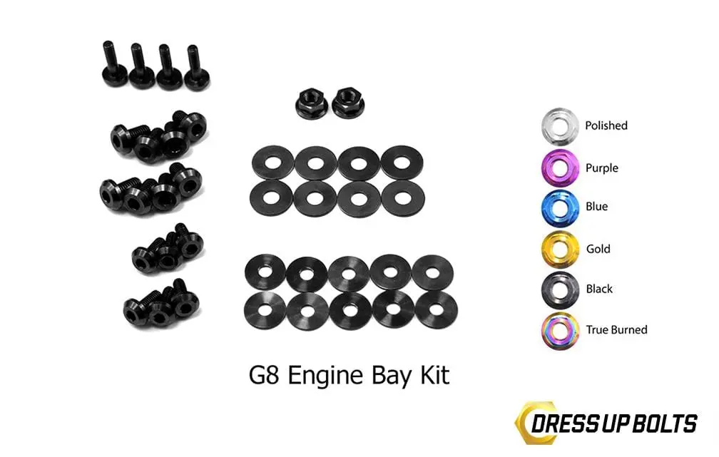 Pontiac G8 (2008-2009) Titanium Dress Up Bolts Engine Bay Kit 6