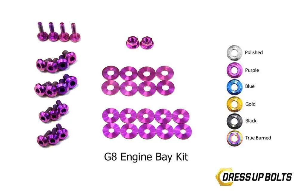Pontiac G8 (2008-2009) Titanium Dress Up Bolts Engine Bay Kit 5