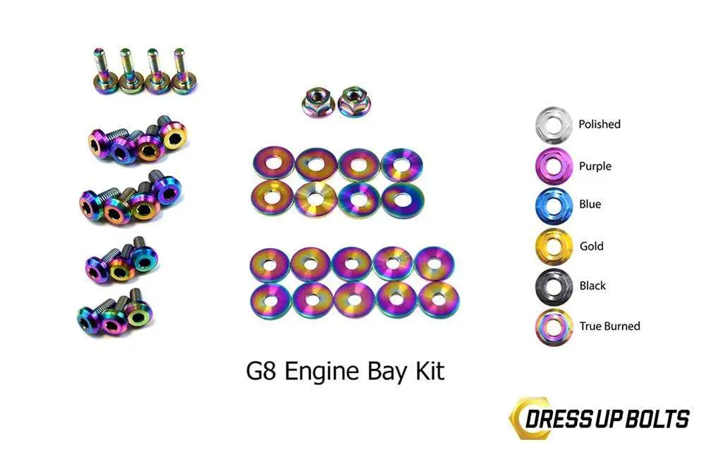 Pontiac G8 (2008-2009) Titanium Dress Up Bolts Engine Bay Kit 4