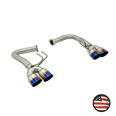 Axleback Exhaust - 2015-2021 Wrx/Sti Invidia Q300 / R400 / N1 Fit Replacement - Muffler Delete - 3.5" Single Wall Neochrome Tips 1