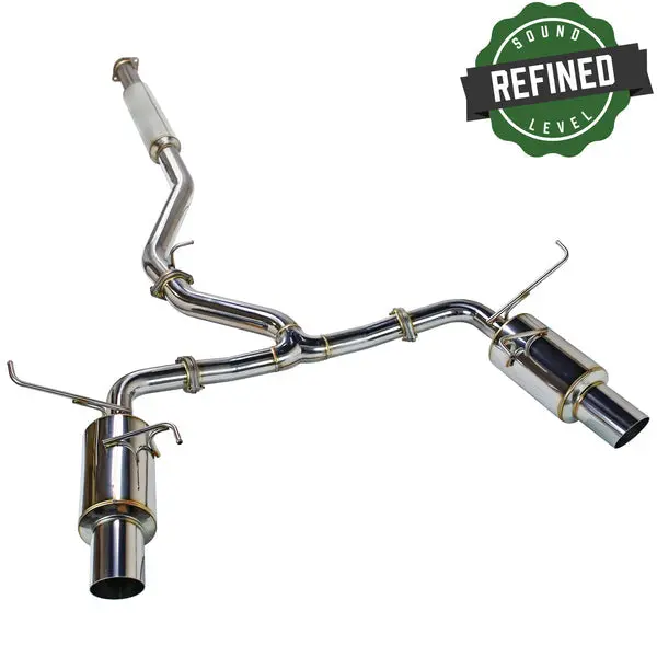 Remark 2022+ Subaru Wrx (Vb) Catback Exhaust - Dual R1 Spec Burnt Stainless (Non-Resonated) 2