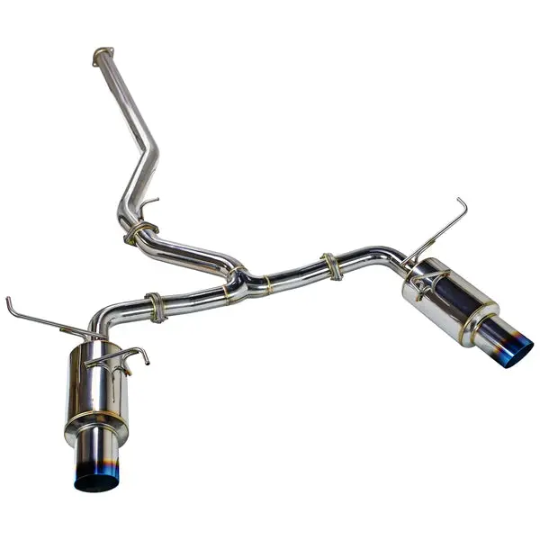Remark 2022+ Subaru Wrx (Vb) Catback Exhaust - Dual R1 Spec Burnt Stainless (Resonated) 1