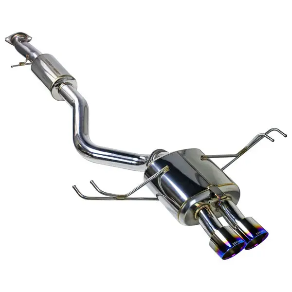 Remark 24+ Toyota Gr Corolla Dual Center Exit W/ Resonator Burnt Stainless Steel Catback Exhaust, 1