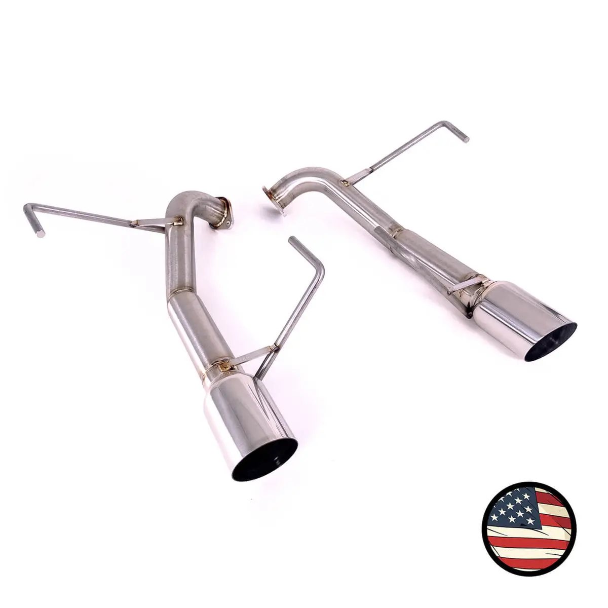 Axleback Exhaust - 2008-2010 Wrx Sedan - Muffler Delete - 3.5" Single Wall Tips 1