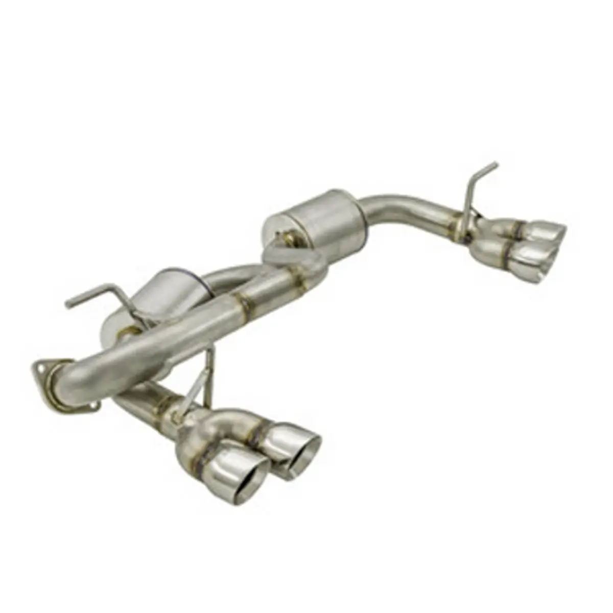 Axleback Exhaust - 2017-23 Impreza Wagon - 5" Muffler - Quad Exit - 3" Double Wall Tips 1
