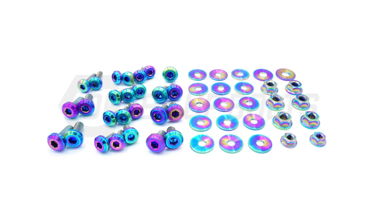 Dress Up Bolts Titanium Hardware Engine Bay Kit - Subaru Wrx/Sti (2002-2003) 1