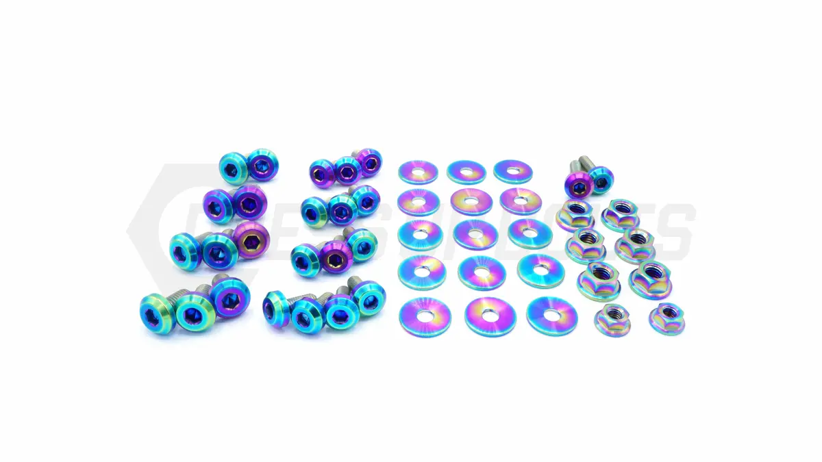 Dress Up Bolts Titanium Hardware Engine Bay Kit - Subaru Forester (2006-2008) 5