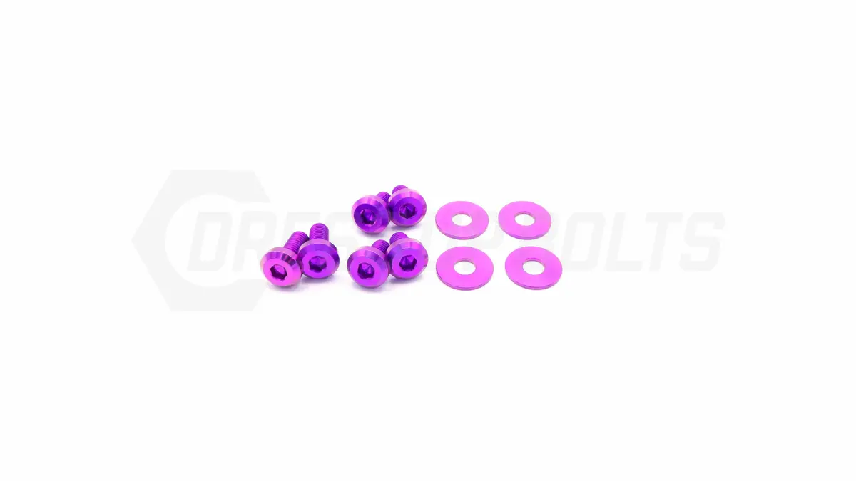 Dress Up Bolts Titanium Hardware Hood Kit - Subaru Impreza Gc8 (1992-2001) 1