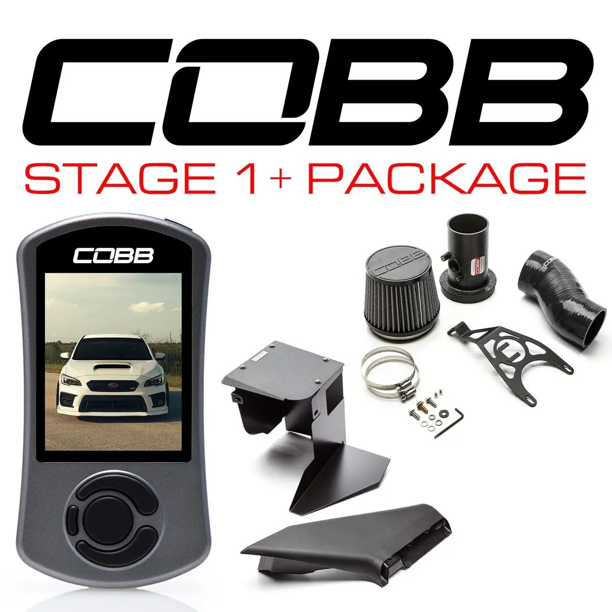 Cobb 2018-2021 Subaru Wrx Sti Stage 1+ Power Package - Black 1