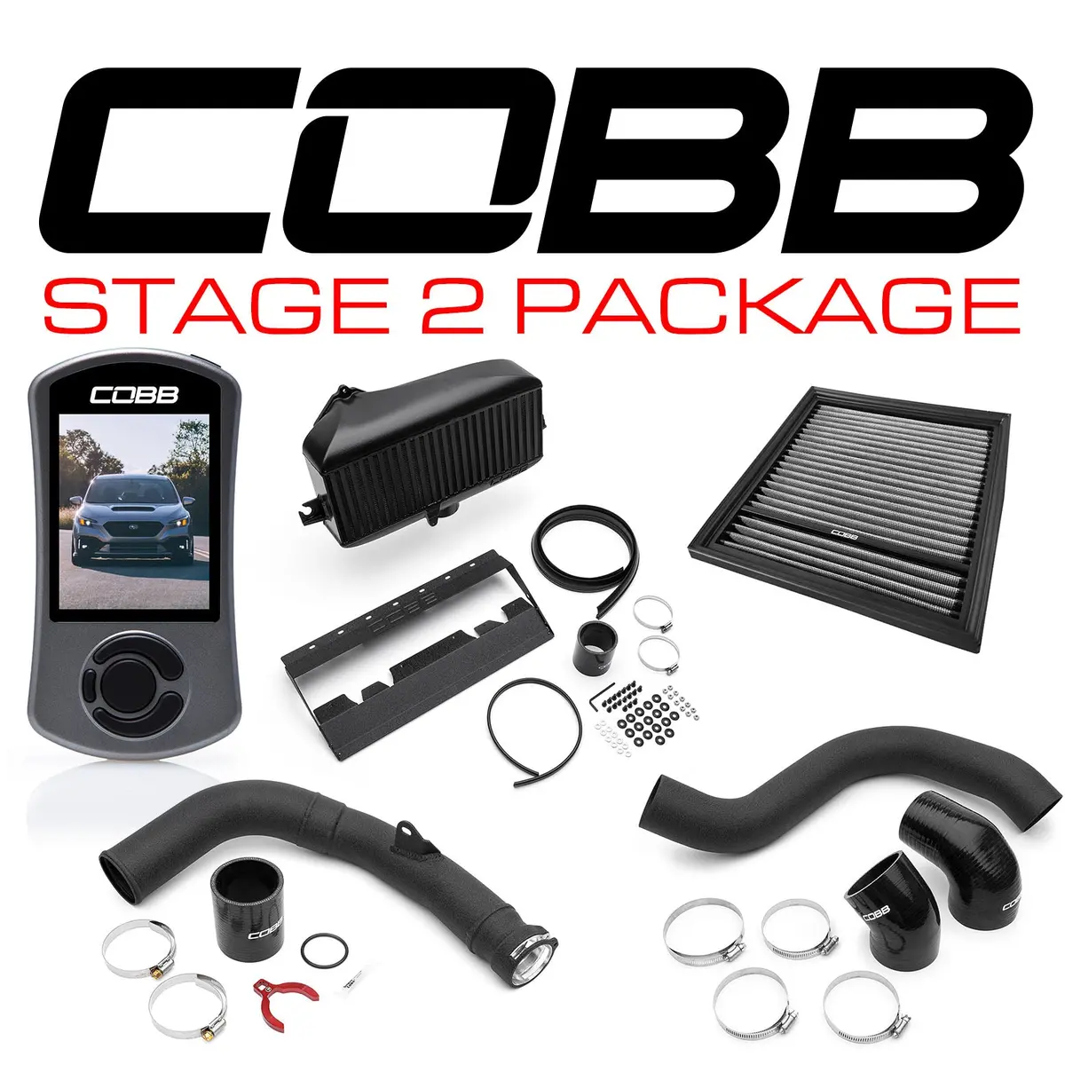 Cobb 22-23 Subaru Wrx Stage 2 Power Package - Black 1