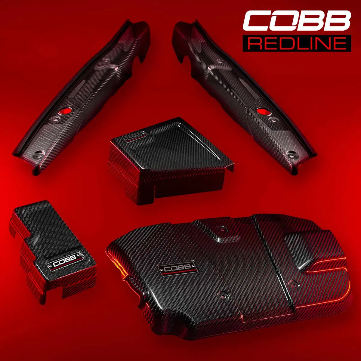 Cobb Redline Engine Covers 2022+ Subaru Wrx 1